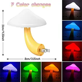 LED Mushroom Night Light